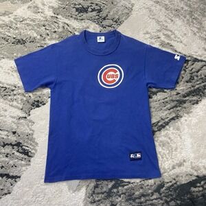 Chicago Cubs VTG 90s Dawson Starter Single Stitched Made In USA Blue Sz medium